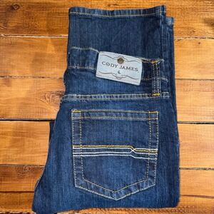 Cody James Jeans Mens 29x30 (Fits 30x28) Dark Wash Blue Denim Straight Leg